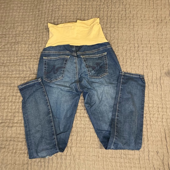 AG Distressed Full Panel Maternity Jeans - Picture 5 of 12